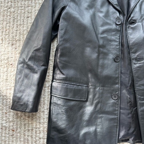 Vintage Leather Blazer - Picture 5 of 8